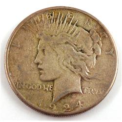1924 S - Peace Silver Dollar