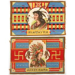 2 Different Indian Tobacco Felts
