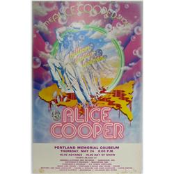 Alice Cooper Concert Poster - Portland, OR 1973