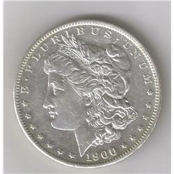 RARE ERROR COIN 19OO-S AU-58 MORGAN SILVER DOLLAR VAM-6 RARITY-5