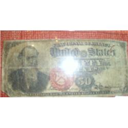 4th Issue US 50 Cent Fractional Currency