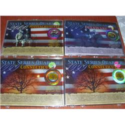 4 Painted State Quarter Series