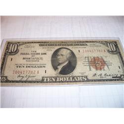 $10 Federal Reserve Note ICO417782A