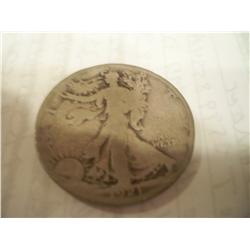 1921 Silver Walking Half Dollar G/VG