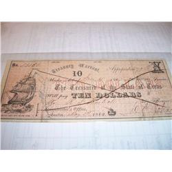 $10 Treasury Warrent