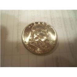 1955 Silver Franklin Half Dollar BU