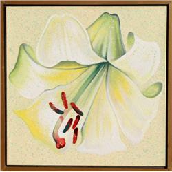 Lowell Blair Nesbitt, White Lily, Oil Painting
