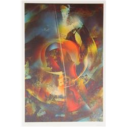 Leonardo Nierman, Debussy, Lithograph