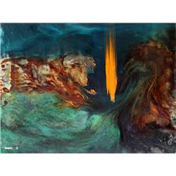 Leonardo Nierman, Crater 2, Oil Painting