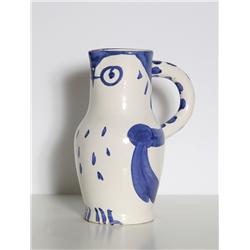 Pablo Picasso, Owl, Turned Ceramic Pitcher