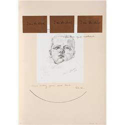 Michelangelo Pistoletto, I Am The Third Series #3, Silkscreen