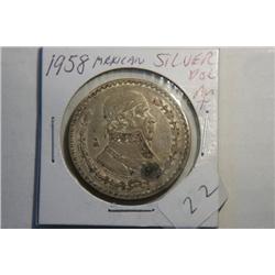 1958 MEXICAN DOLLAR