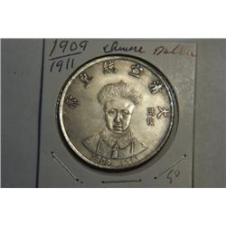 1909-1911 CHINESE DOLLAR