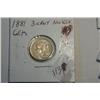 Image 1 : 1881 3-CENT NICKEL