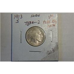 1913 S BUFFALO NICKEL