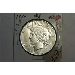 1922 S PEACE DOLLAR