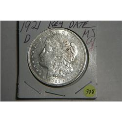 1921 D MORGAN DOLLAR