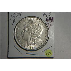 1881 P MORGAN DOLLAR