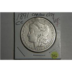 1891 CC MORGAN DOLLAR