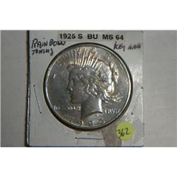 1925 S PEACE DOLLAR