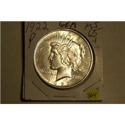 1922 P PEACE DOLLAR