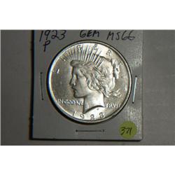 1923 P PEACE DOLLAR