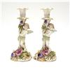 Image 1 : Pair of German porcelain candlesticks