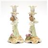 Image 2 : Pair of German porcelain candlesticks