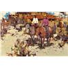 Image 1 : Painting, Burt Proctor, Cowboys on Horseback
