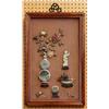 Image 1 : Chinese Stone Inlaid Wooden Panels