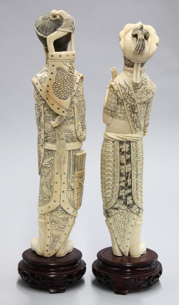 Chinese Ivory Carvings, Emperor/Empress
