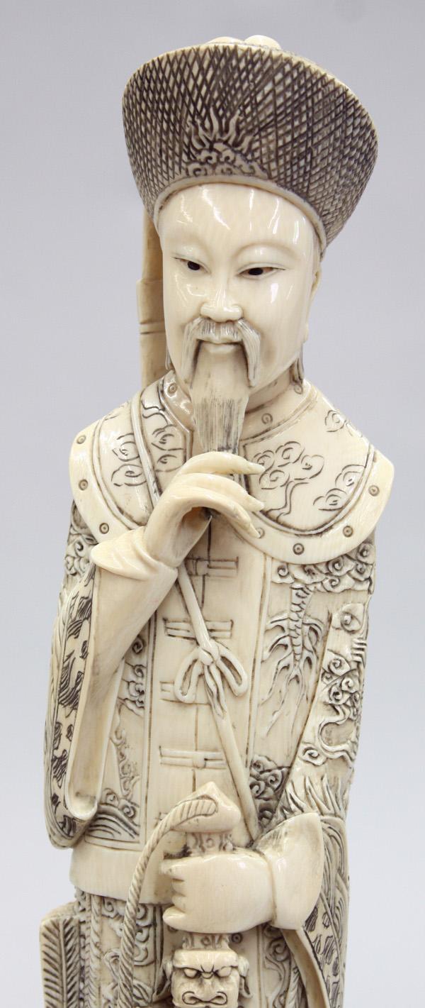 Chinese Ivory Carvings, Emperor/Empress