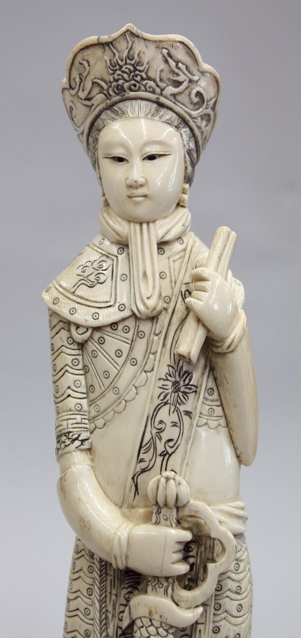 Chinese Ivory Carvings, Emperor/Empress