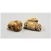 Image 3 : Two Japanese Ivory Figural Netsuke, Showa