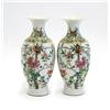 Image 2 : Pair Chinese Polychromed Porcelain Vase, Qing/Repu