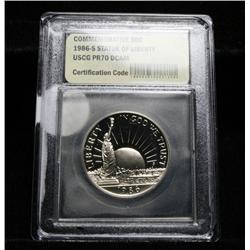1986-s Statue of Liberty Proof Commemorative Half Dollar Grades PR70 DCAM