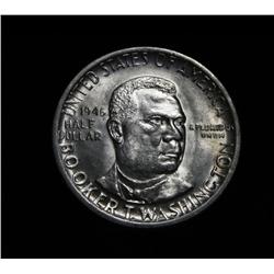 1946-p Booker T Washington Commemorative Half Dollar Grades Choice Uncirculated ms64
