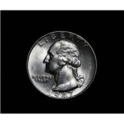 1947-p Washington 25c Grades Choice Uncirculated ms64