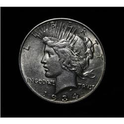 1934-d Peace Dollar $1 Grades au58