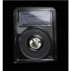 PCGS 1944-d Liberty Head 'Mercury' Dime Graded ms66