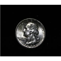 1955-p Washington Quarter from Original Mint Set grades Gem Uncirculated ms65