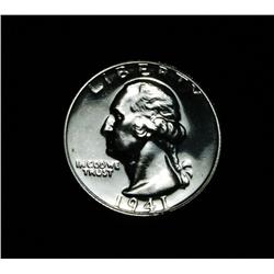 1941 Proof Washington Quarter 25c grades PR67