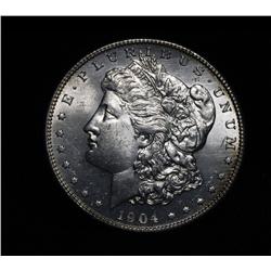 ***RARE   1904-s Morgan Dollar $1 Grades Choice Uncirculated ms64  RARE***
