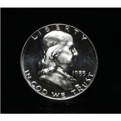 1955 Proof Cameo Franklin Half Dollar 50c grades PR66 CAM