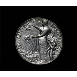 1915-s 50c Pan Pac Commemorative Grades au58