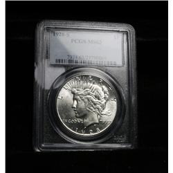 PCGS 1928-s Peace Dollar Graded ms63 PQ++
