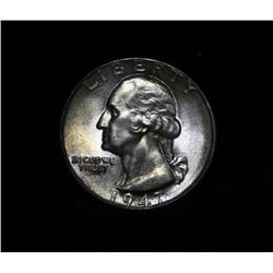 1947-p Washington 25c Grades Gem Uncirculated ms65