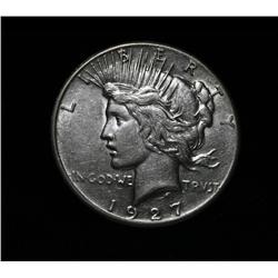 1927-p Peace Dollar $1 Grades au58