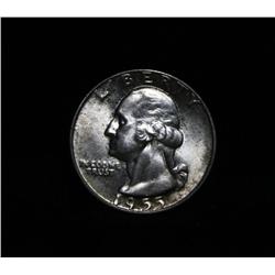 1955-p Washington Quarter 25c Grades Gem Uncirculated ms65