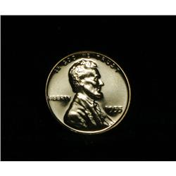 1955 Proof Lincoln Cent 1c grades PR67 Red